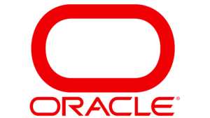 The logo for the company oracle
